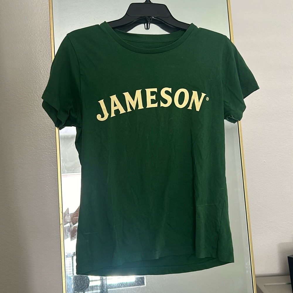 Jameson green tshirt alcohol beer short sleeve